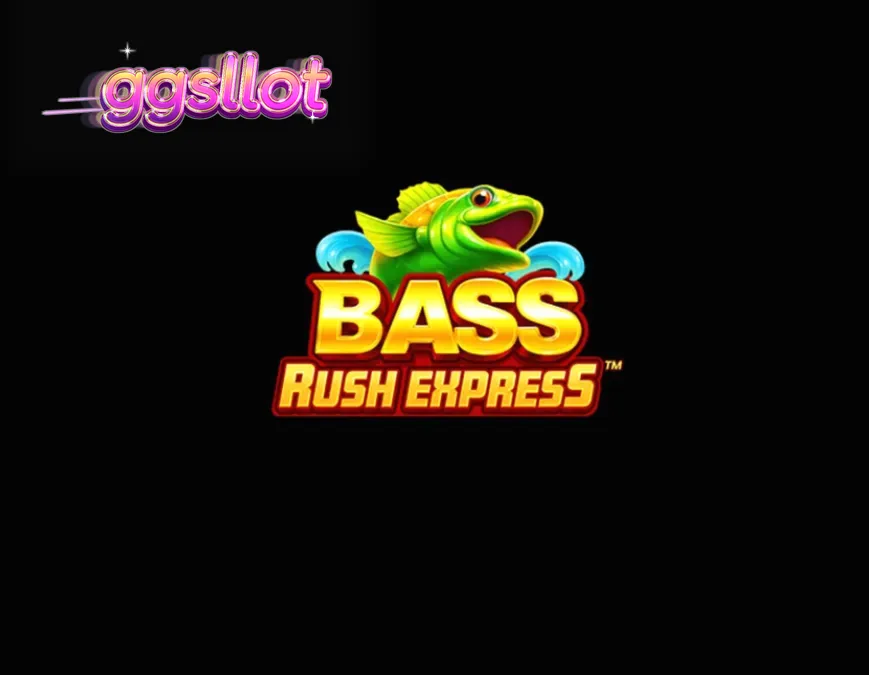 Tampilan visual slot Bass Rush Express dengan tema memancing di danau